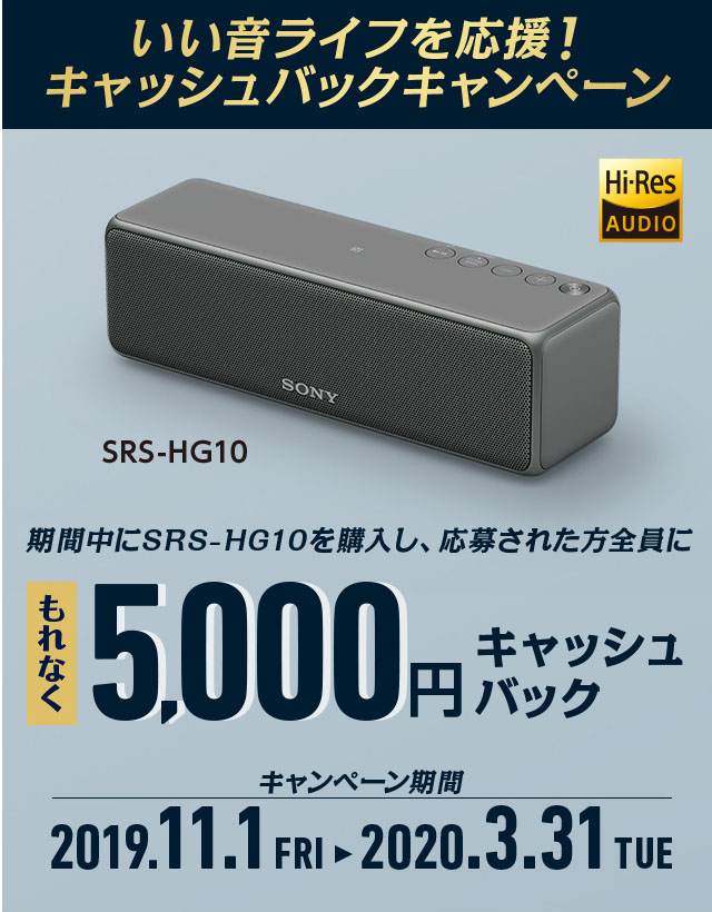 SONY SRS-HG10(ワイヤレススピーカー)オーディオ機器