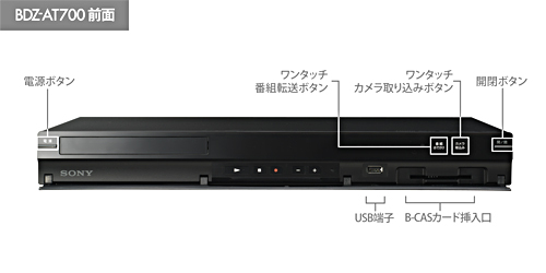 SONY BDZ-AT700  Blu-ray レコーダー