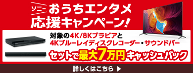 キャンペーン情報 テレビ ブラビア ソニー