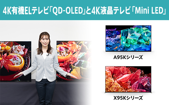 2022年ブラビア新商品4K有機ELテレビ「QD-OLED」と4K液晶テレビ「MiniLED」のご紹介