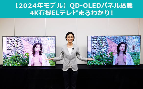 【2024年モデル】QD-OLEDパネル搭載 4K有機ELテレビまるわかり！