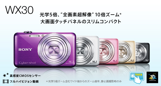 高い品質 デジカメ SONY DSC-WX30 Cyber-shot デジタルカメラ ...