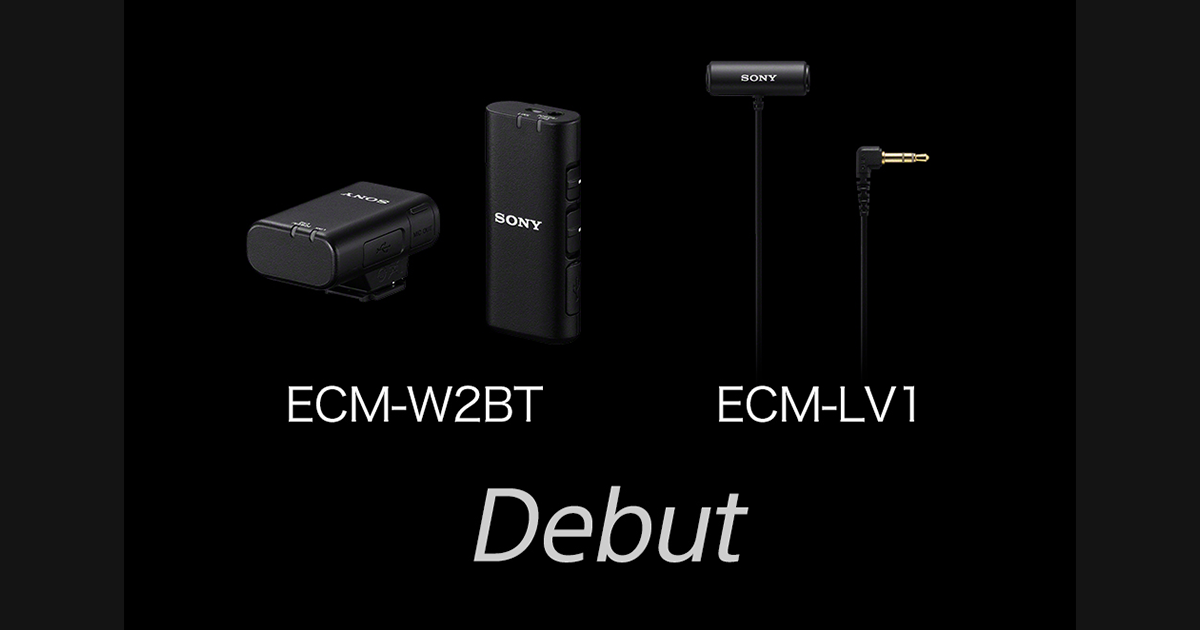 ECM-W2BT ECM-LV1 Debut ダイレクト且つ安定・高音質に収音することが 