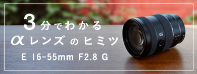 ソニーのEマウント用レンズ E16-55 F2.8G