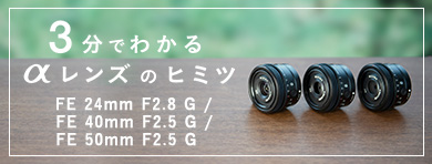 FE 24mm F2.8 G | デジタル一眼カメラα（アルファ） | ソニー