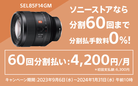 焦点距離70mm150mm未満SONY SEL85F14GM レンズガード付き - レンズ(単焦点)