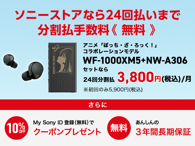 WF-1000XM5とNW-A306 購入 | ヘッドホン | ソニー