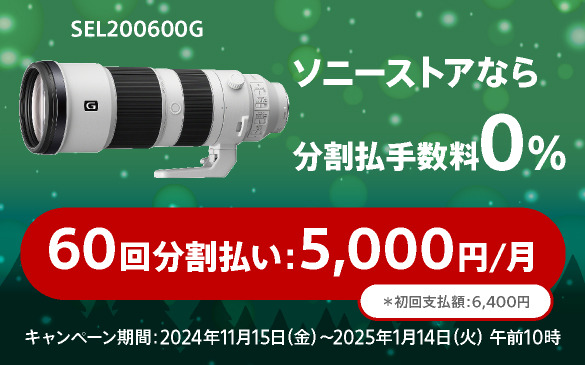 FE 200-600mm F5.6-6.3 G OSS | デジタル一眼カメラα（アルファ） | ソニー