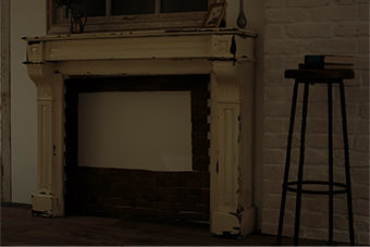 壁に軽貼ってある軽量レンガ