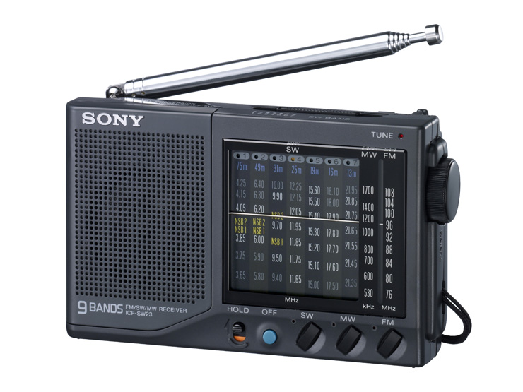SONY BCLラジオ（ICF-SW100S）LW放送150529kHz