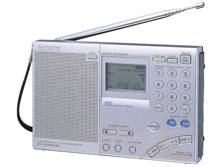 ラジオ・コンポSONY ICF-SW7600GR 短波ラジオ　BCL ソニー