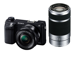 SONY デジタル一眼カメラパワーズームレンズキット NEX-6 NEX-6L有コンパクトフラッシュカード