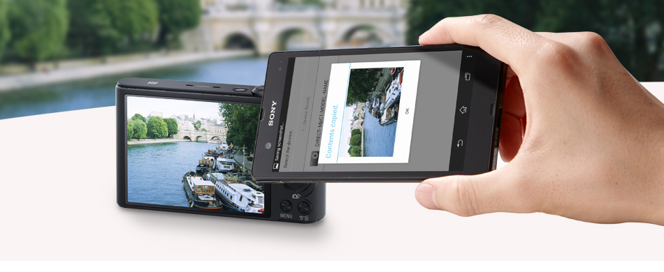 DSC-WX350 特長 : Wi-Fi（R）／NFC機能＆楽しい撮影機能 | デジタル ...