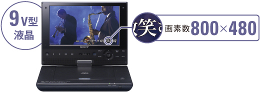 SONY ポータブルブルーレイ・DVDプレイヤー　9Ｖ型ワイド液晶