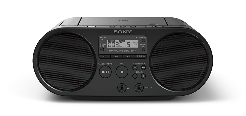 Sony CDラジオ ZS-S40 black - ラジオ・コンポ
