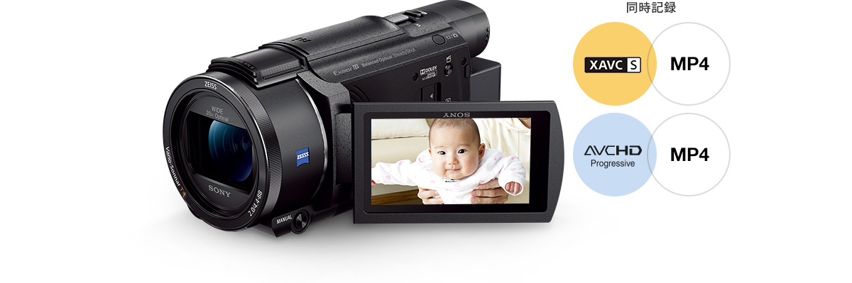 FDR-AX60 特長 : 便利な機能 | デジタルビデオカメラ Handycam ...