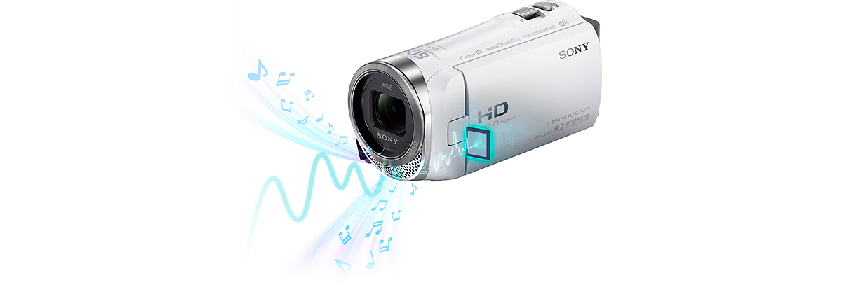 HDR-CX485 特長 : 高音質機能 | デジタルビデオカメラ Handycam 