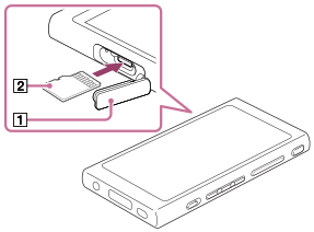 Microsdカードを使う 使いかた Nw A30シリーズ 製品別サポート ポータブルオーディオプレーヤー Walkman ウォークマン サポート お問い合わせ ソニー