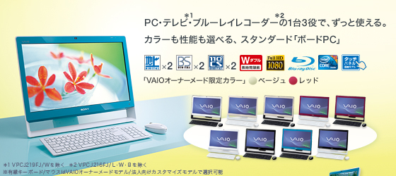 2024年最新海外 ソニー VAIO バイオ VPCJ22AJ 一体型パソコン 