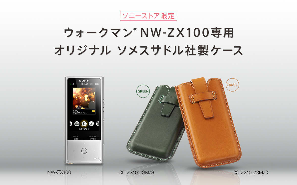 SONY NW-ZX100 ウォークマン レザーケース付き