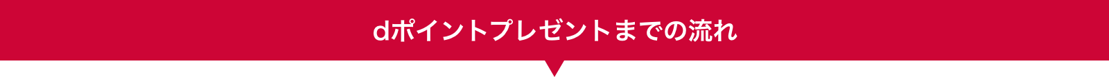 dポイントプレゼントまでの流れ