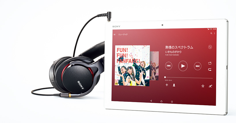 Xperia™ Z4 Tablet SOT31 | AUDIO | Xperia（エクスペリア） | ソニー