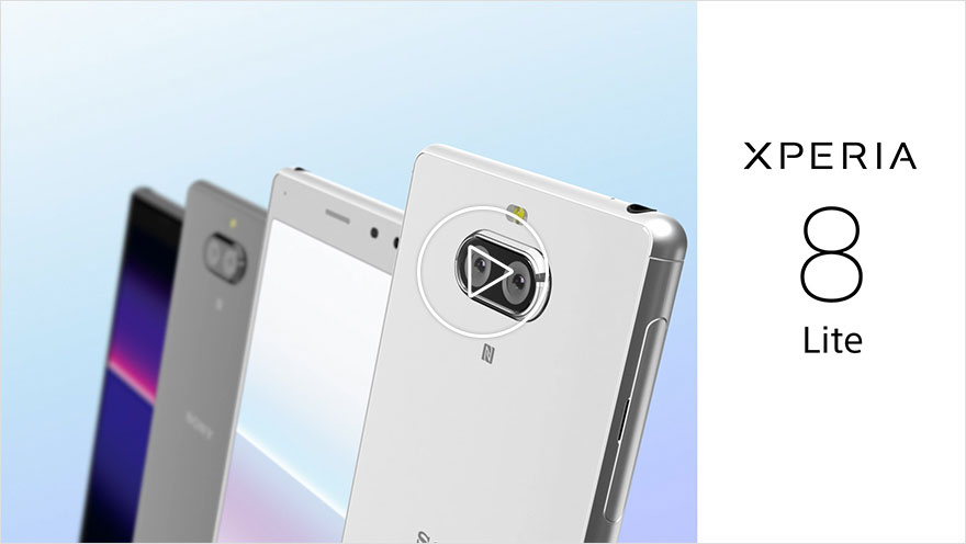 Xperia8 lite ホワイトスマートフォン/携帯電話
